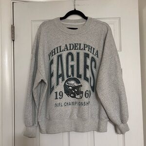 Abercrombie Philadelphia Eagles Oversized Graphic Crew